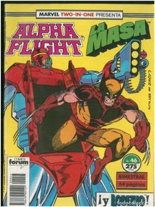 Comics : ALPHA FLIGHT - LA MASA Nº 46. 1983. VOLUMEN 1. EDITORIAL FORUM. C-73